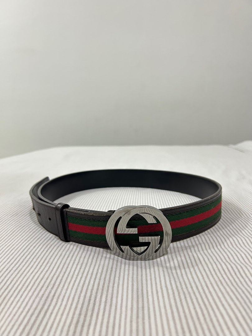 Mens gucci belt outlet red and green