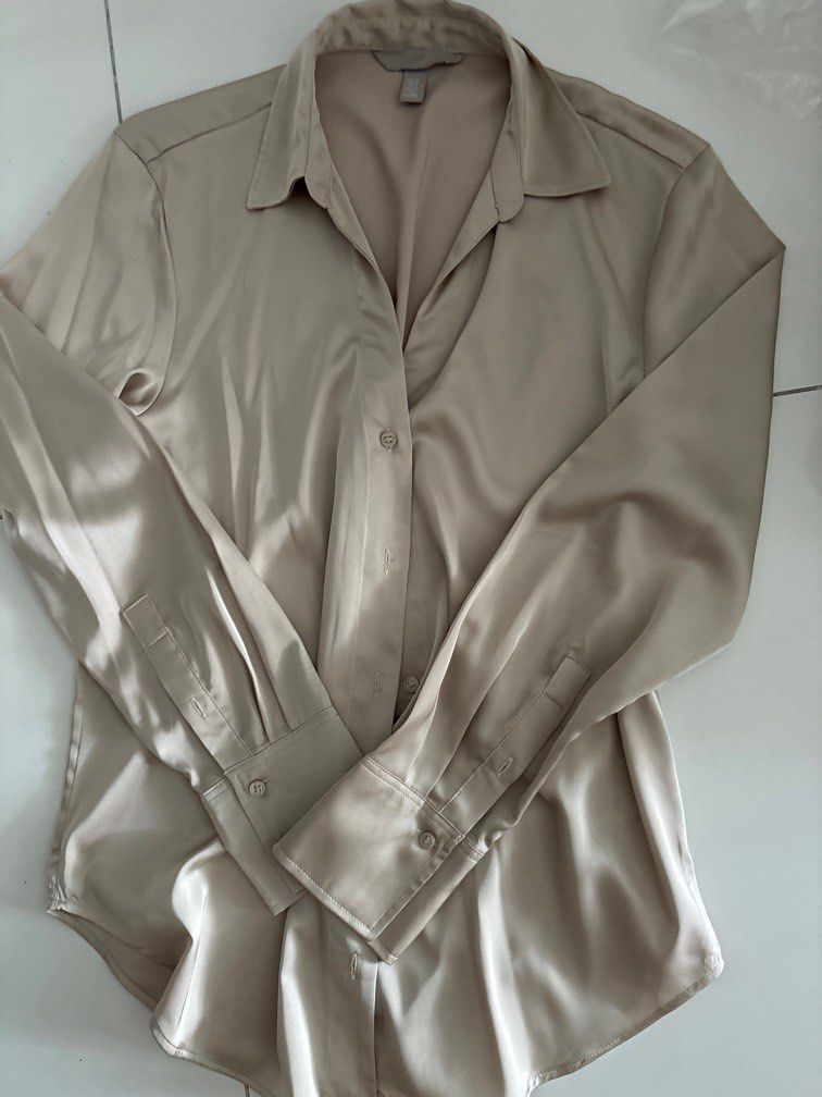 H and m silk shirt 2025