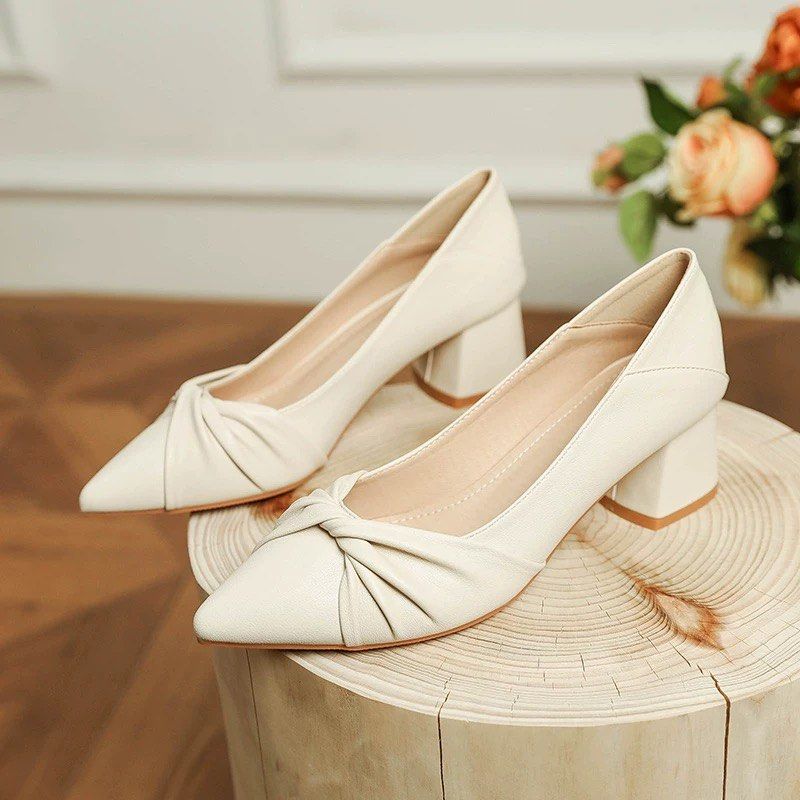 Beige work on sale heels