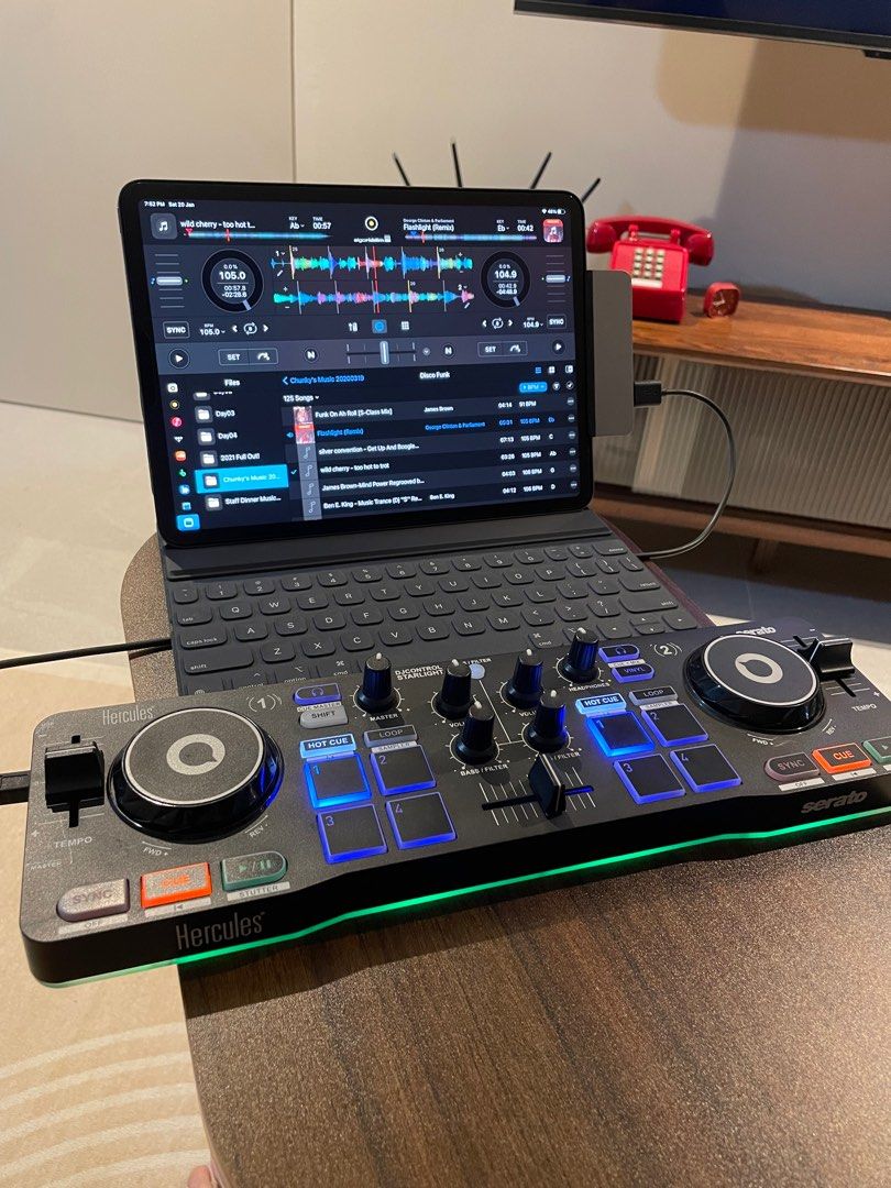 Hercules DJ Controller Starlight, Audio, Other Audio Equipment on Carousell