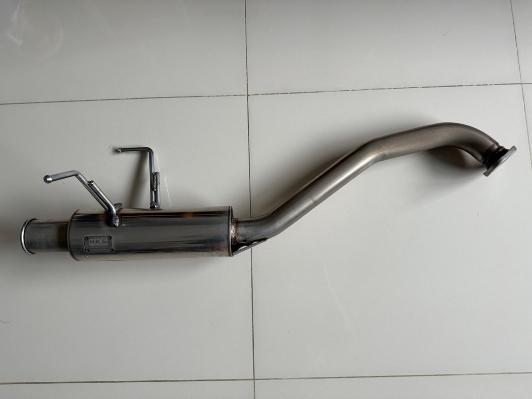 HKS 07-08 Honda Fit Hi Power Exhaust (SUS304 NO COATING) main image 1