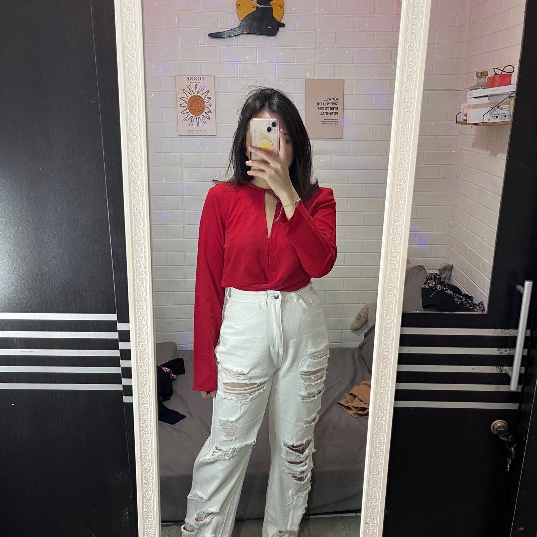 H and hotsell m red tops