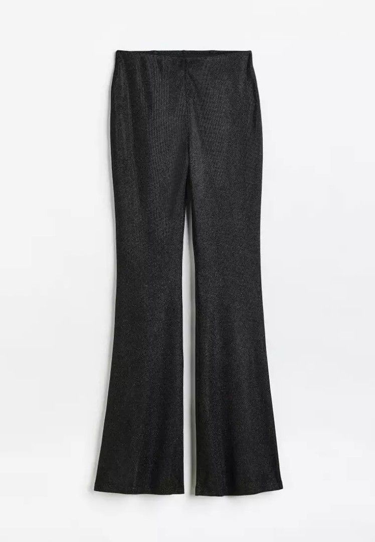H&M/Divided Glittery Flared Leggings (Black), Women's Fashion, Bottoms,  Jeans & Leggings on Carousell