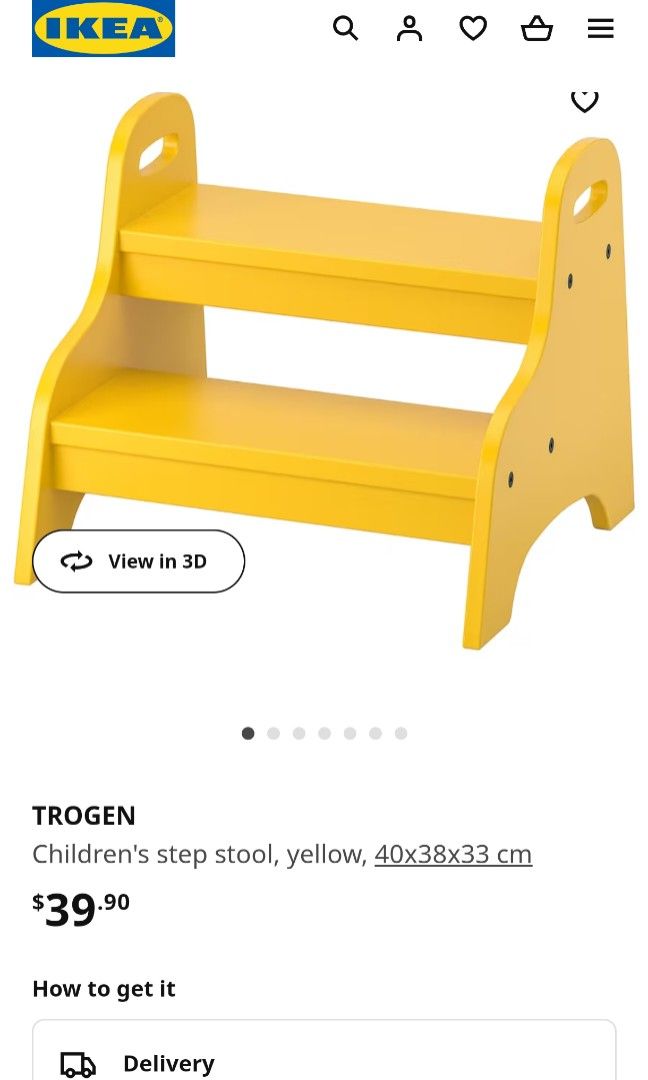 Ikea trogen child's step stool cheap