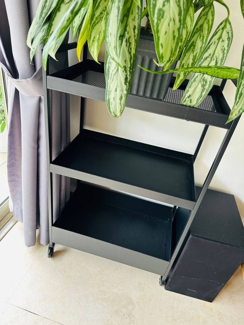 ikea-nissafors-black-trolley-furniture-home-living-furniture-other