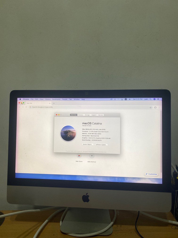 PC/タブレットiMac 21.5-inch Late2015 1TBHDD