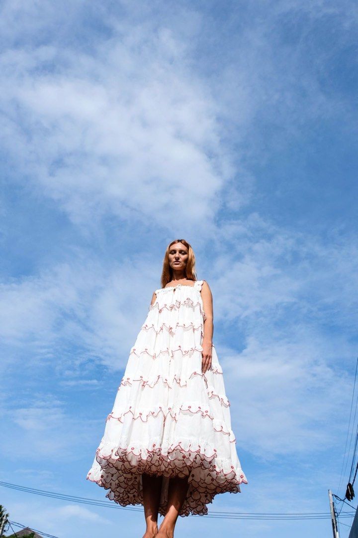 Innika choo scallop frill dress hotsell