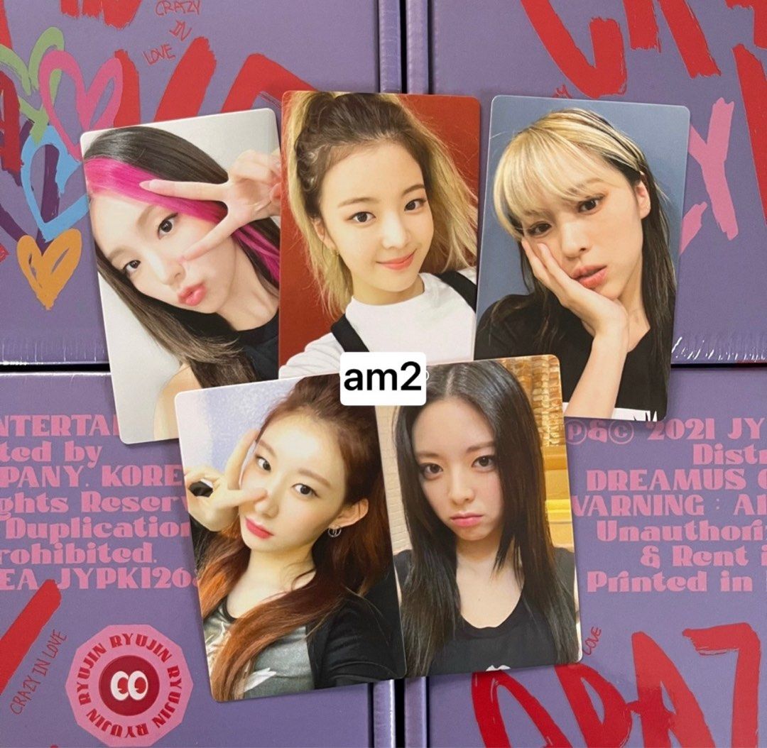 ITZY photocard crazy in love loco Yeji Yuna Ryujin lia