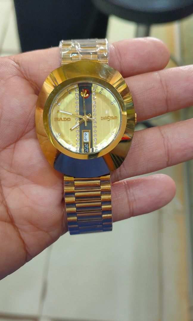 Jam tangan rado diastar otomatis gold anti gores