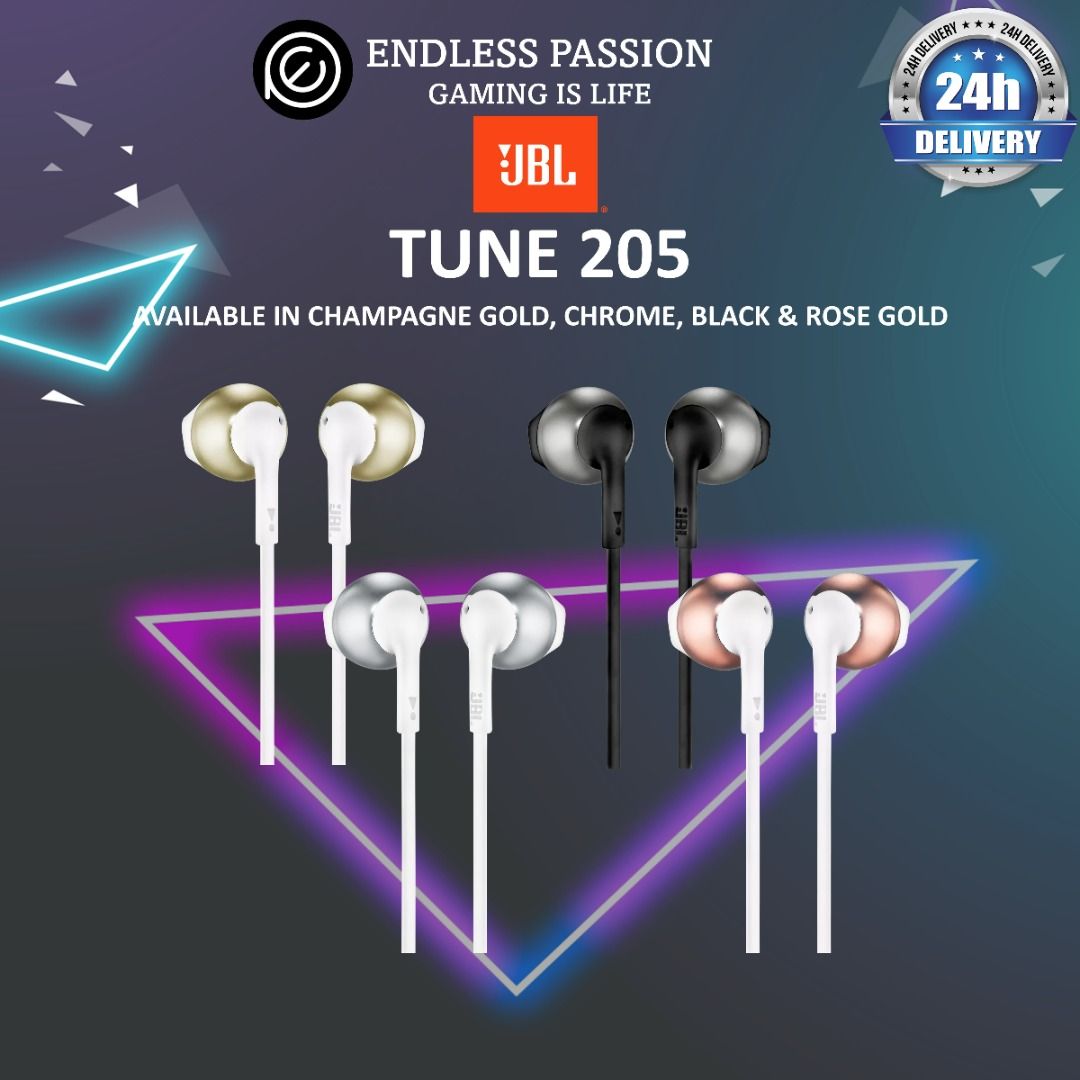Jbl t205 rose best sale gold