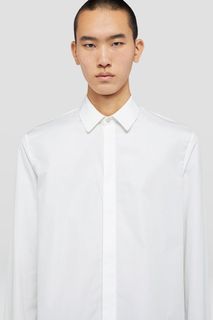 Jil Sander Popline Button Up Shirt LS White