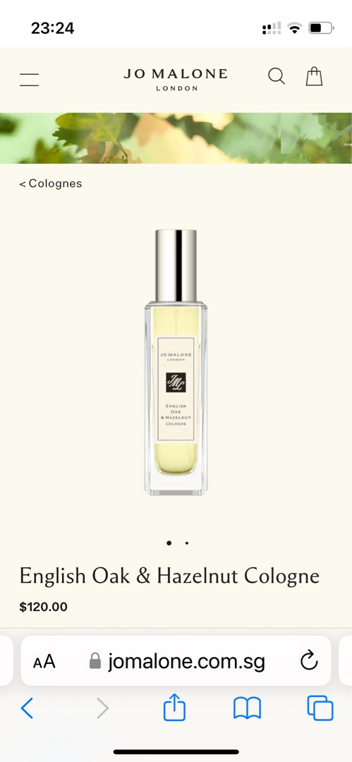 Jo Malone English Oak & Hazelnut by Jo Malone, 3.4oz Cologne Spray for Unisex main image 0