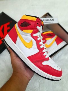 The difference between Light Fusion Red and Chicago Red using Angelus Paint.  : r/Customsneakers