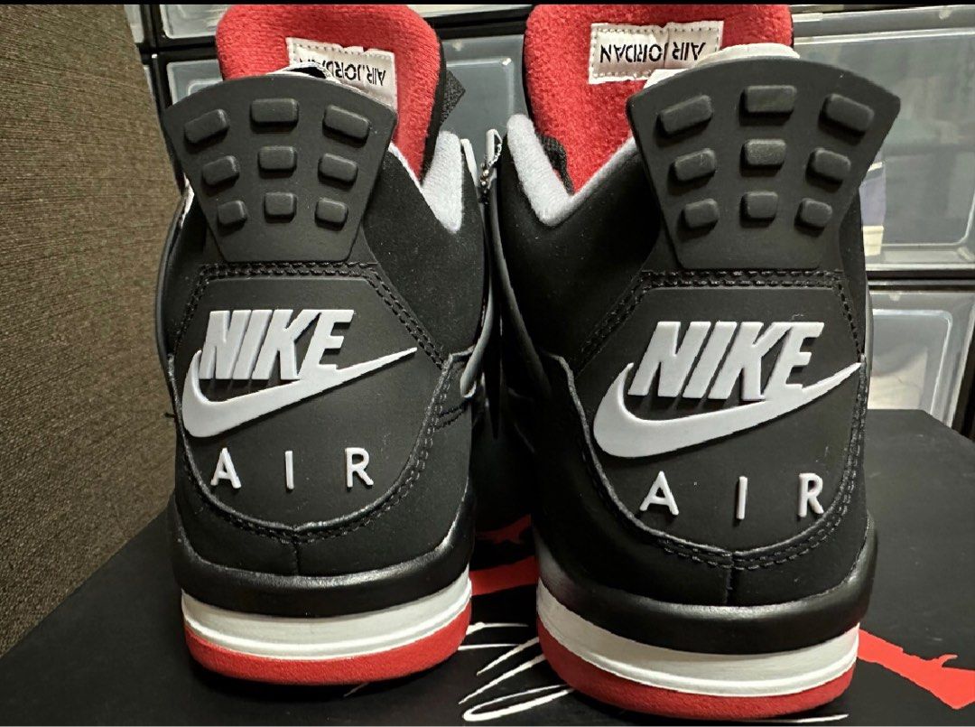 JORDAN 4 BRED 2019 Men s Fashion Footwear Sneakers on Carousell