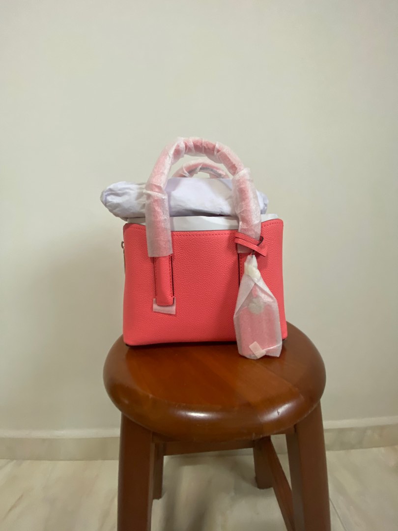 Kate Spade Mini Satchel in Lychee Women s Fashion Bags Wallets Cross body Bags on Carousell