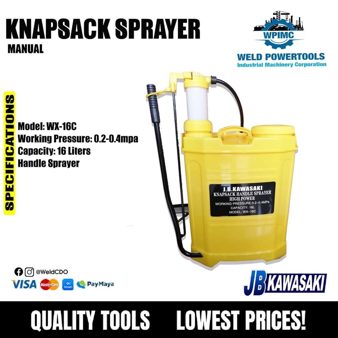 Knapsacks Sprayer Manual (Category: Construction Tools & Equipment) located in Caloocan City. Submitted by weld_pj (Listing ID 1280856870, Image 1). Description: .