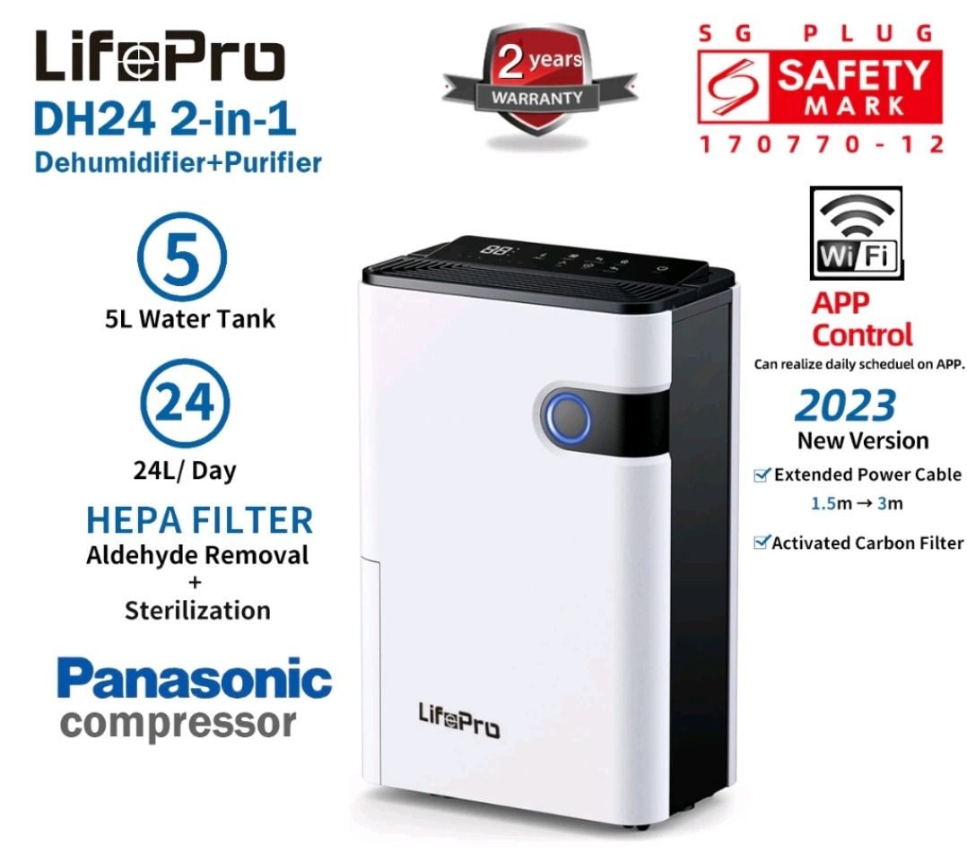 LifePro Dehumidifier DH12/DH24/DH30/Dh70 with Compressor, TV & Home ...