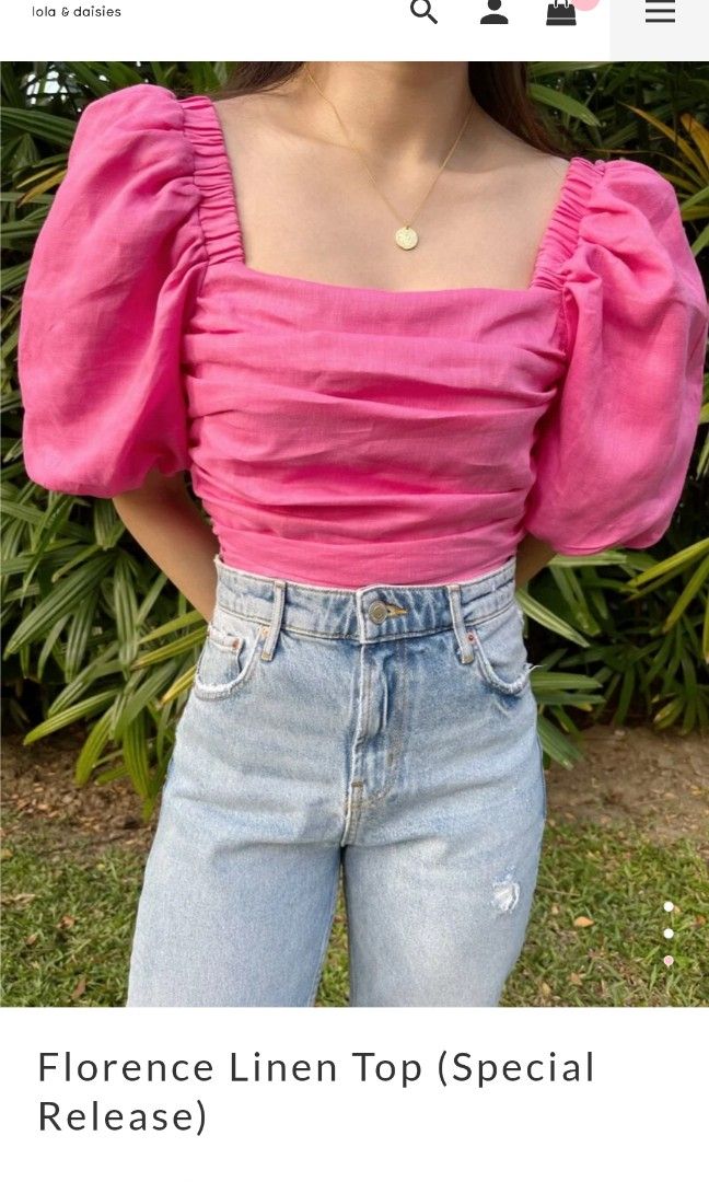 Lola and daisies florence top (Category: Blouses) located in Caloocan City. Submitted by loislane25 (Listing ID 1280851970, Image 3). Description: Used once.
