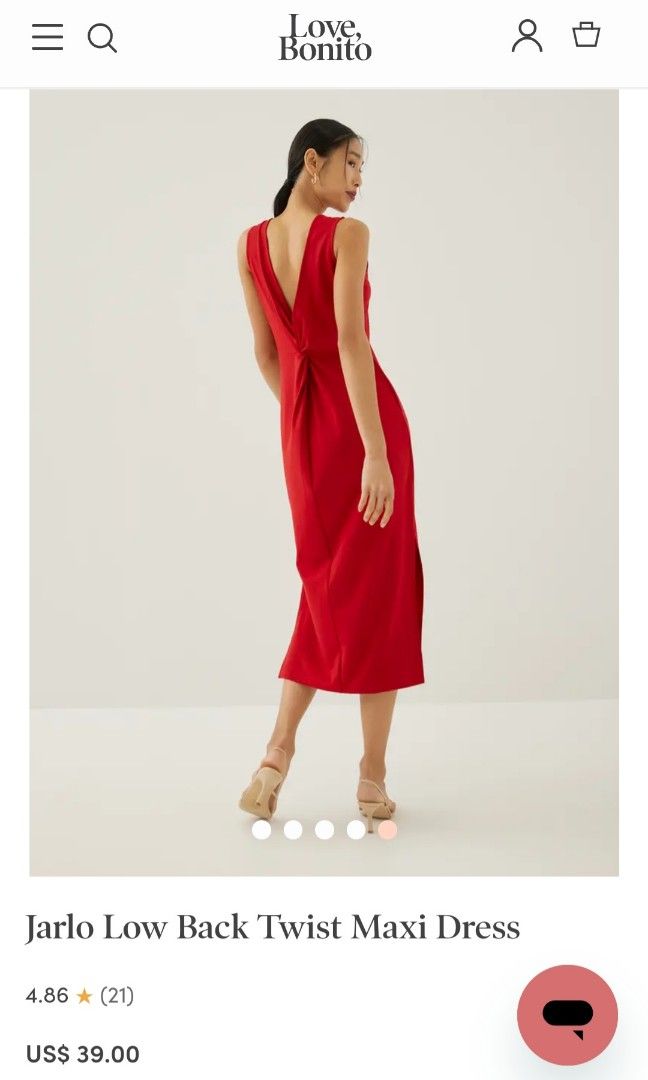 Love Bonito Jarlo Red Dress, Women's Fashion, Dresses & Sets, Dresses ...