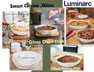 Luminarc  - Smart Cuisine Carine Oval 250°C - Innovative Glass Oven Dish -  Lightweight and Extra Resistant - Easy to Clean