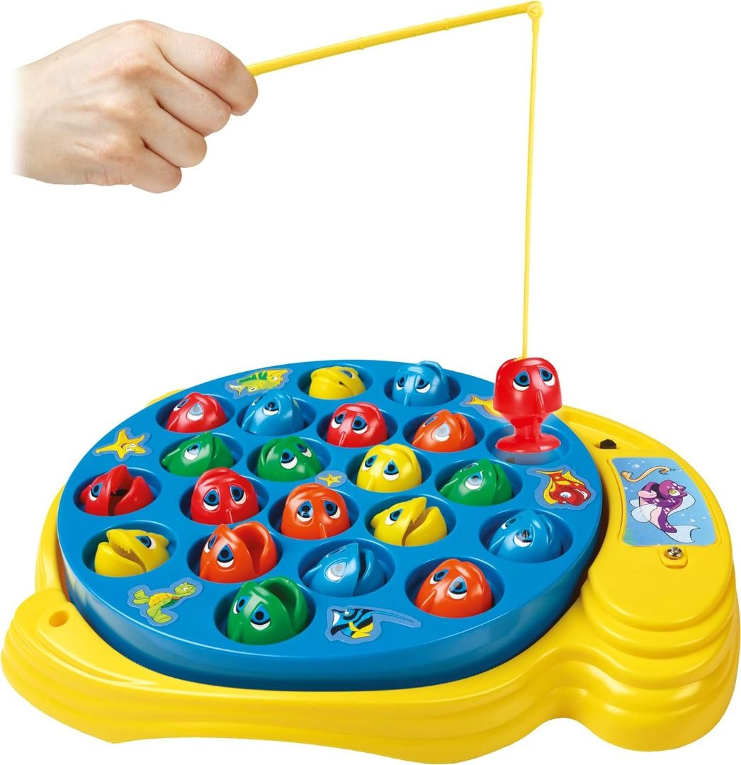 Magnetic Fishing Toys Game Set with 4 Fishing Pole Rod & 21 Fish