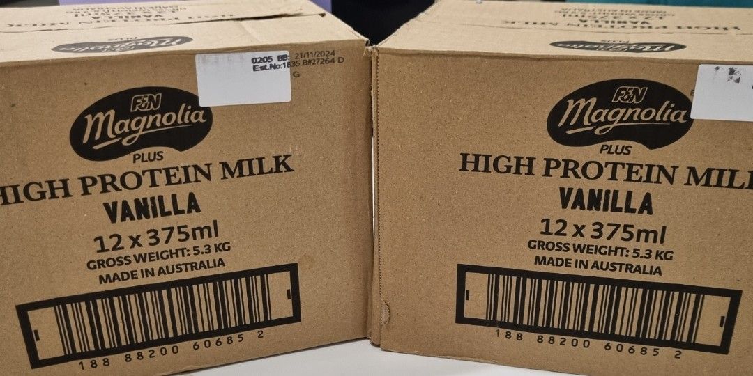 Magnolia High Protein Milk Vanilla Exp 21/11/2024, Food & Drinks