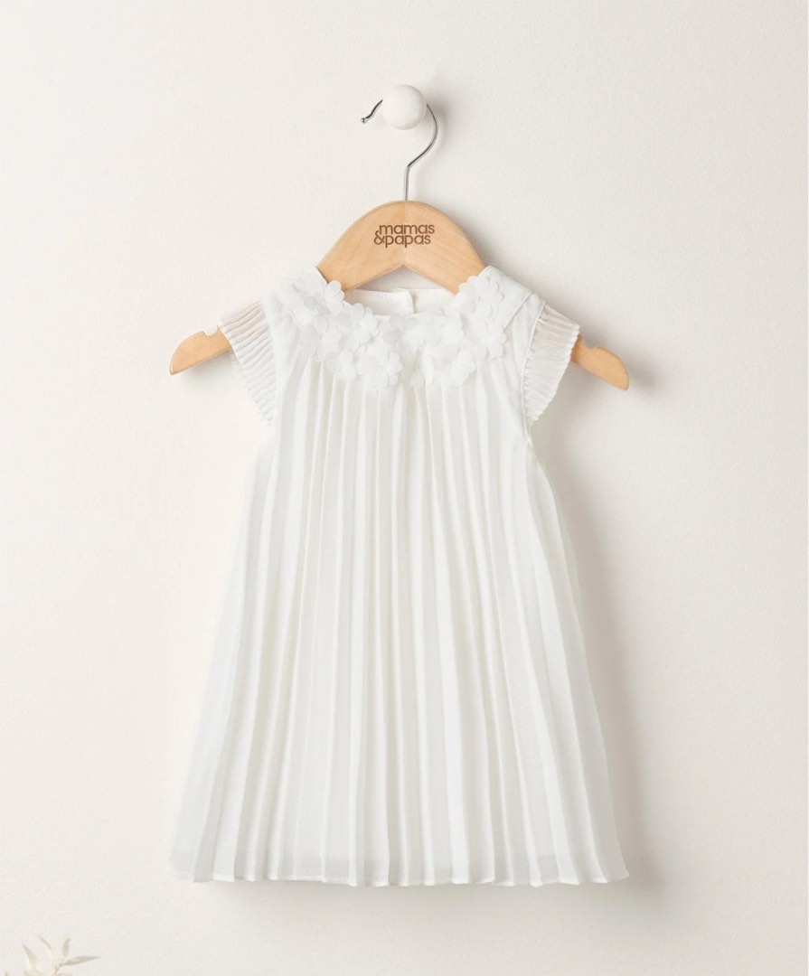 Mamas and papas white dress best sale