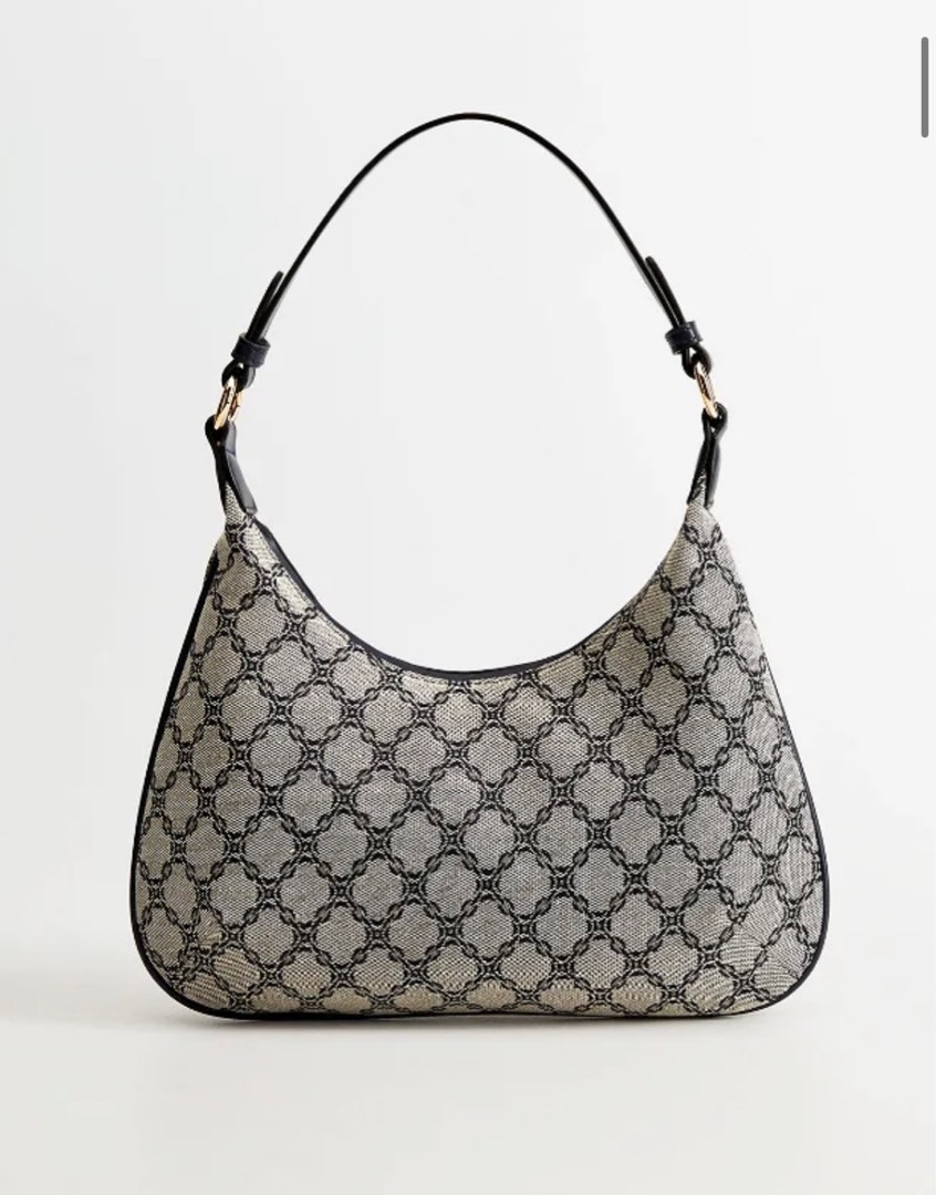 Mango Jacquard Baguette Bag Women s Fashion Bags Wallets