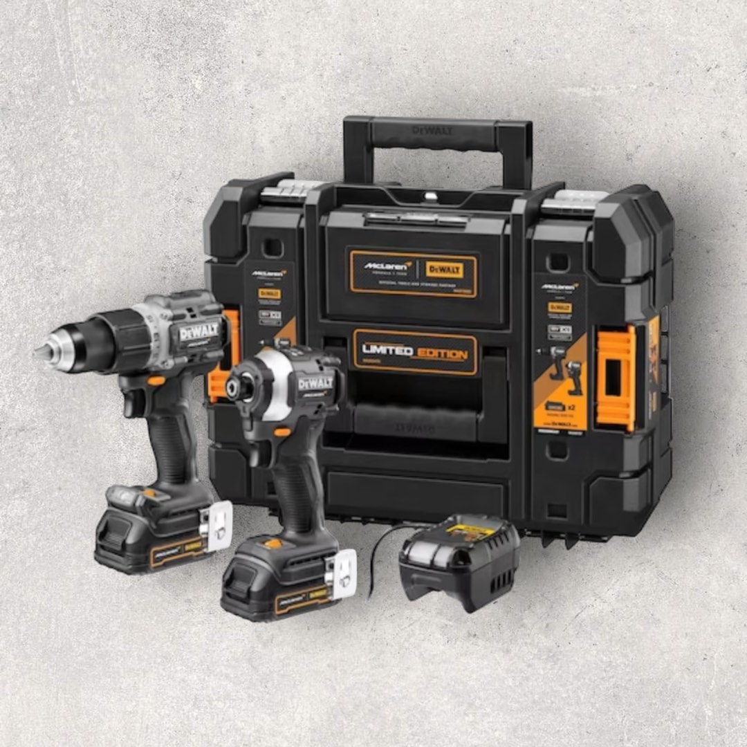 Mclaren DeWalt Limited Edition 18V XR Brushless Combo Kit, Furniture