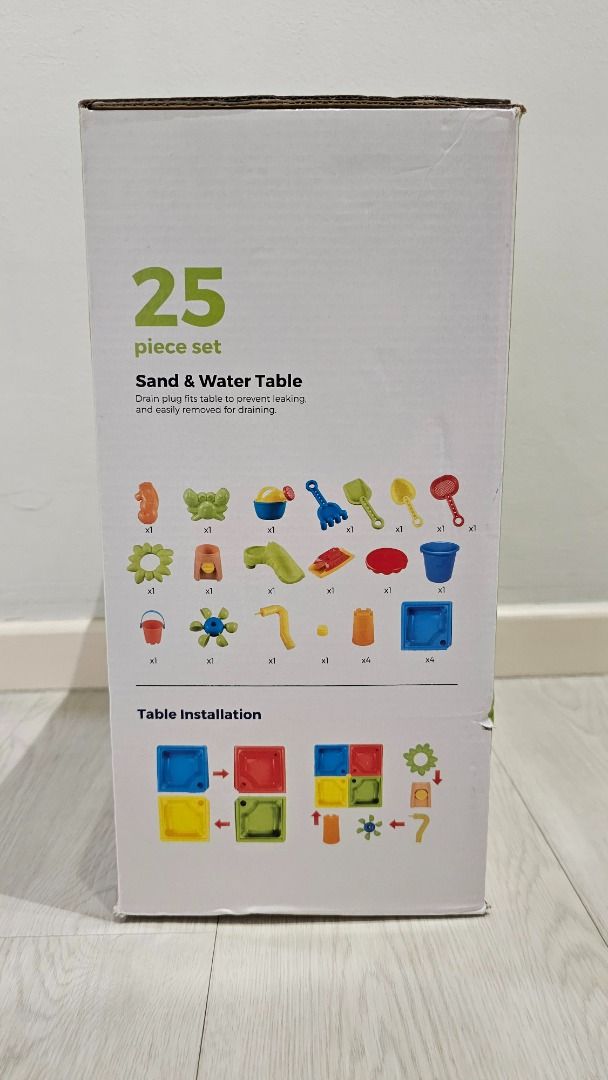 Merconser Sand & Water Table Home Beach Toy, Babies & Kids, Infant Playtime on Carousell