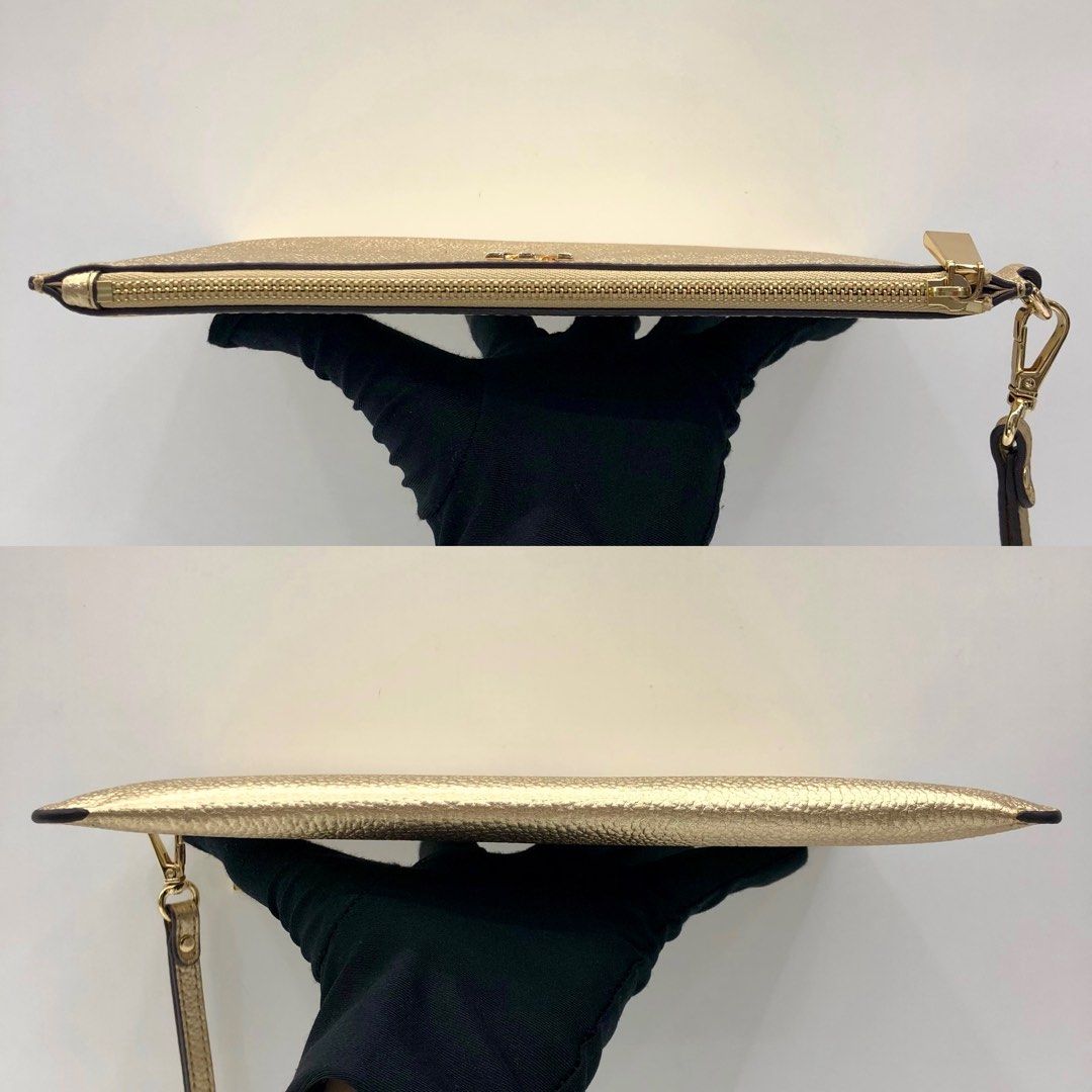 Michael kors gold top wristlet