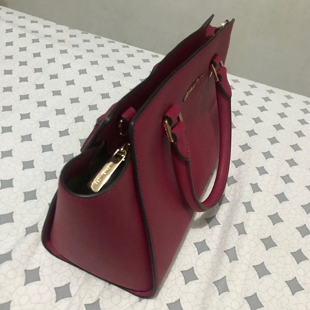 Michael Kors Selma Saffiano Leather Medium Satchel Luxury Bags