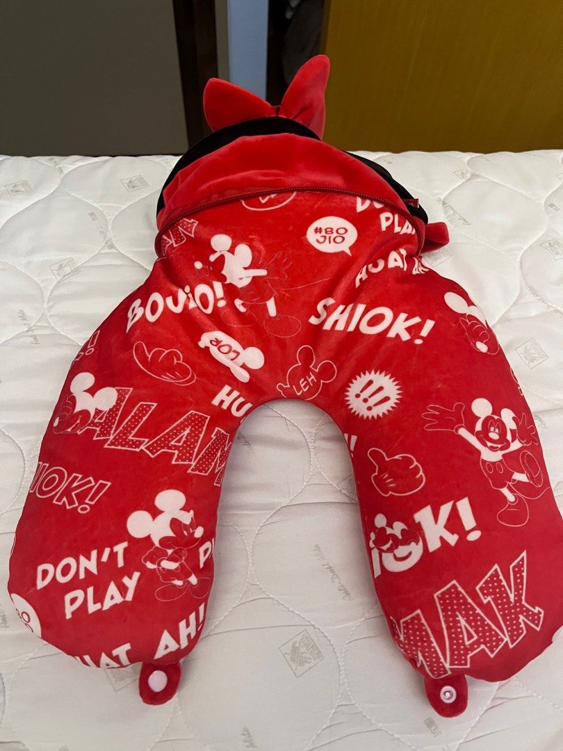 Mickey Mouse Neck Pillow Everything Else on Carousell
