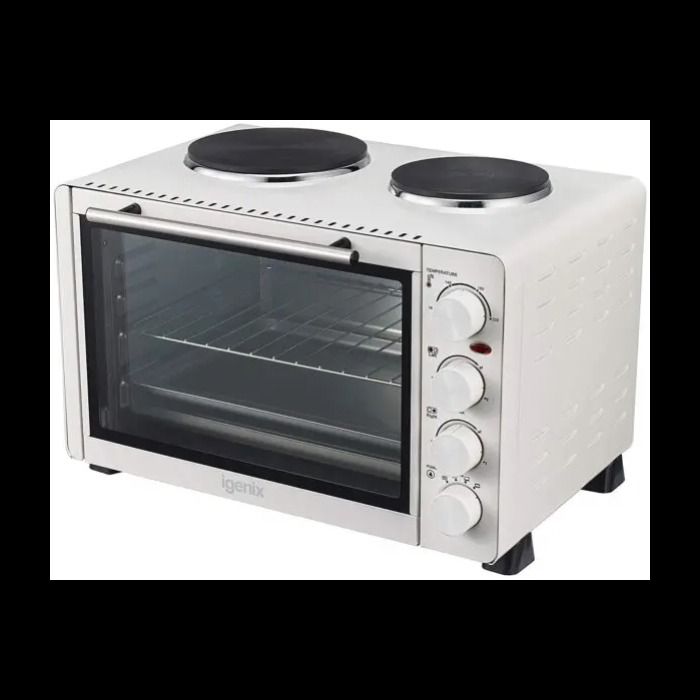 Electric oven and top grill