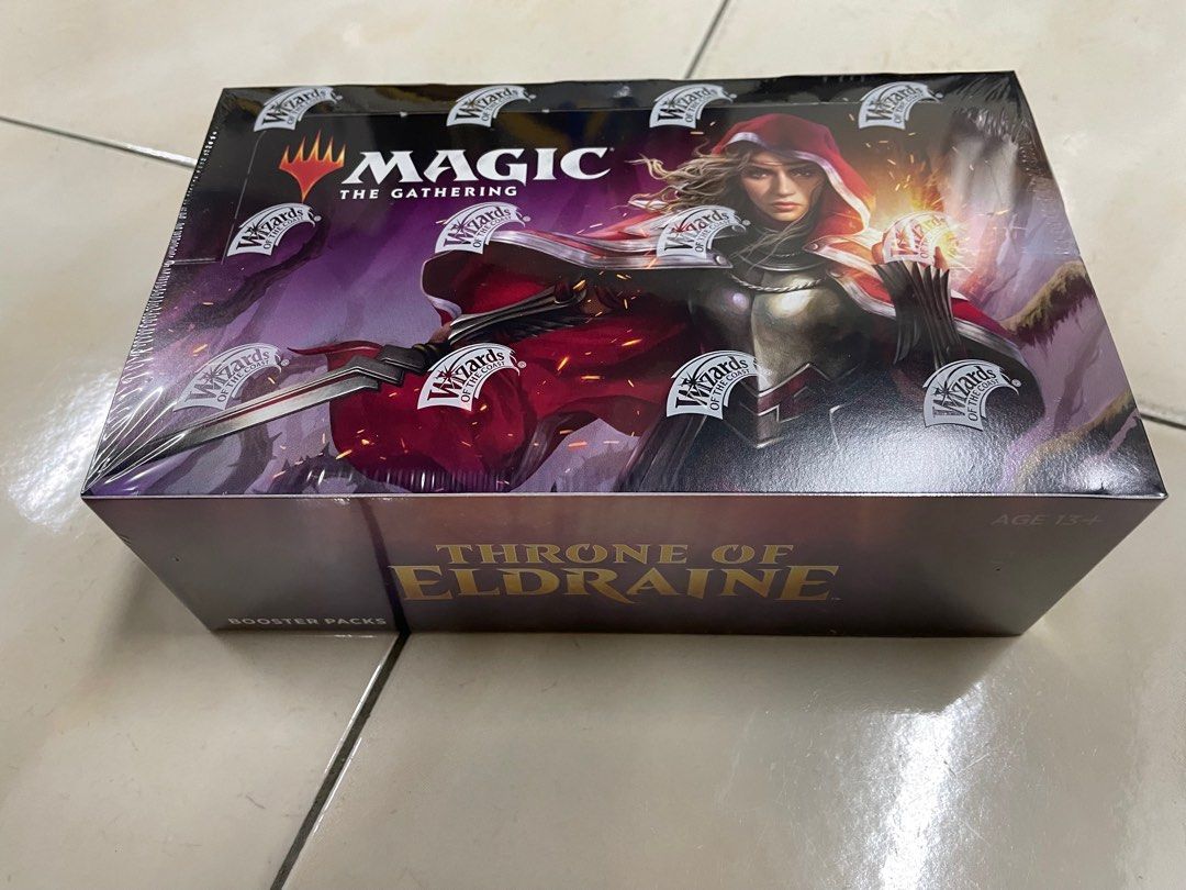 MTG Magic The Gathering Throne of Eldraine Booster Box factory SEALED NEW,  Hobbies & Toys, Toys & Games on Carousell