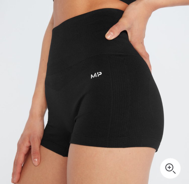 MP Women's Tempo Ultra Seamless Booty Shorts - Black