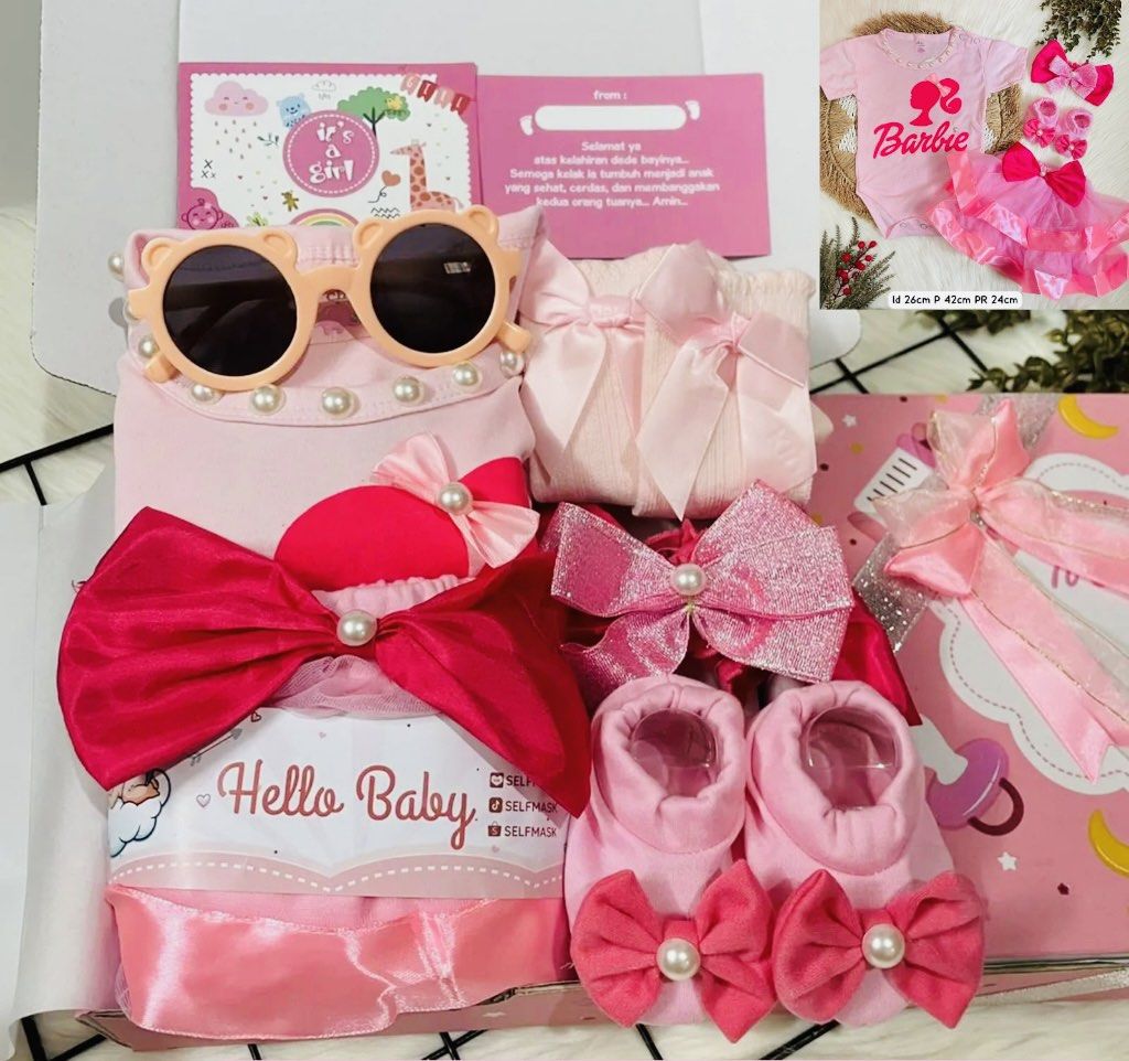 Newborn Baby Girl Gift Box Newborn Hamper 100 Days Gift Set Full month baby gift set