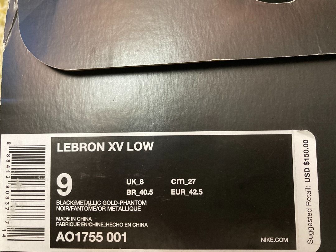 Lebron 15 low stockx sales