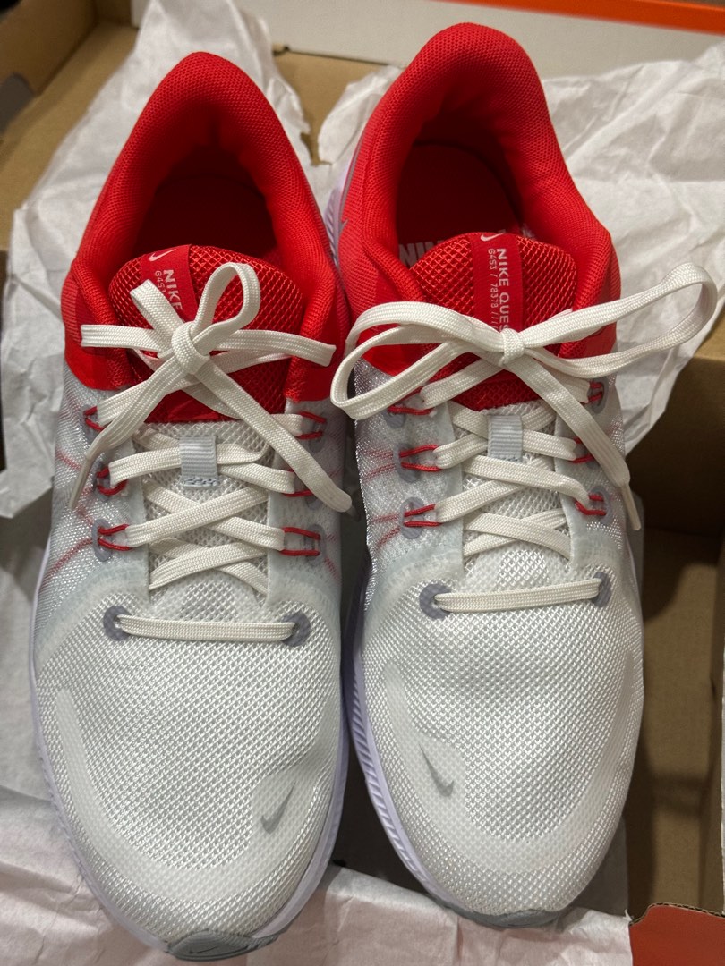 Red nike shoes running on sale
