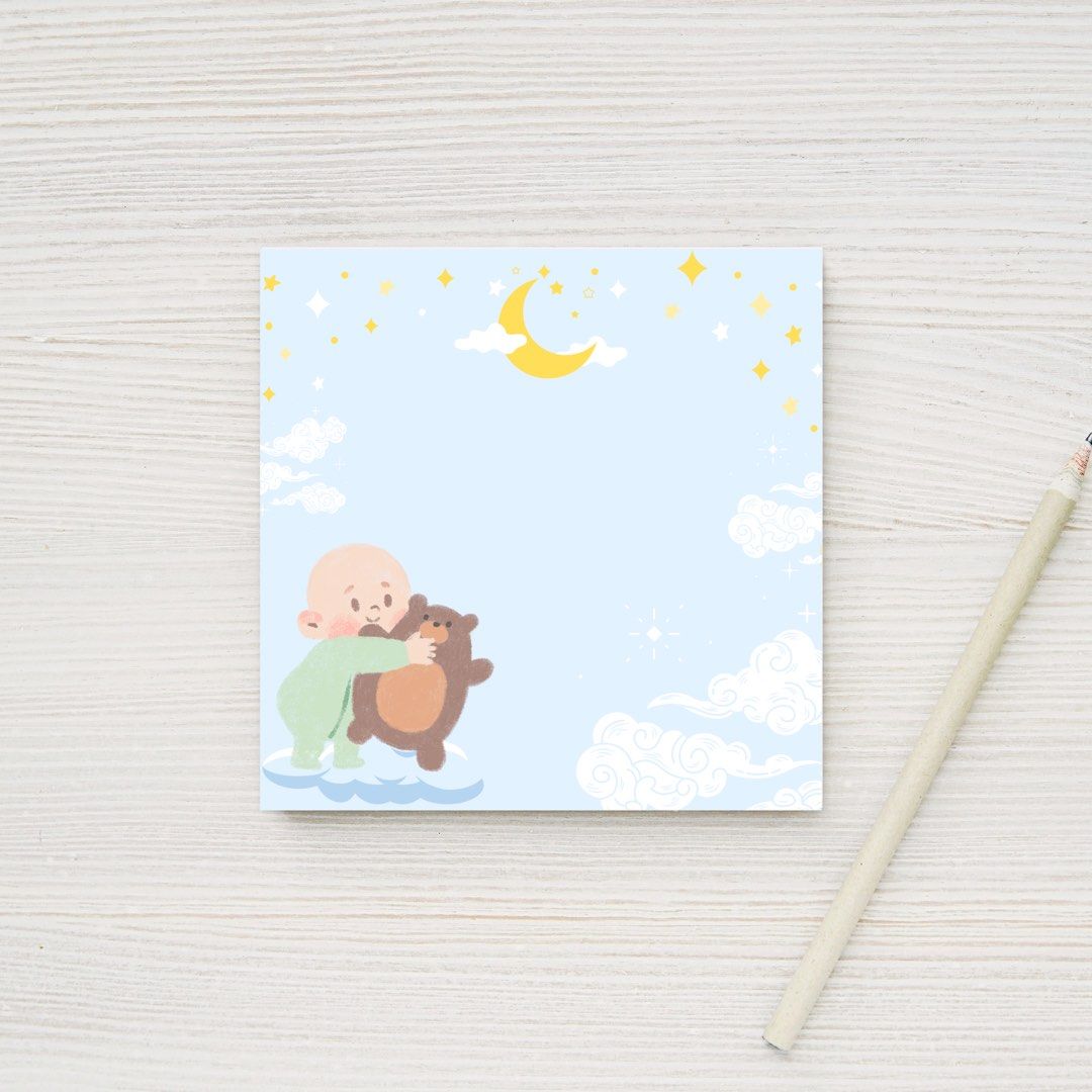 Notepad for Boy | Bear and Sky, Hobbies & Toys, Stationary & Craft ...