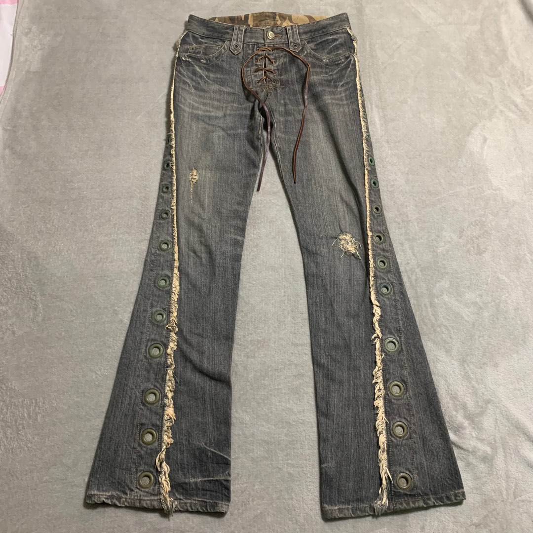 obelisk flared, Men's Fashion, Bottoms, Jeans on Carousell