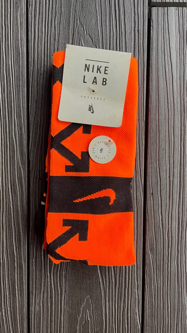 Offwhite x Nike Football Socks BNWT Men s Fashion Watches Accessories Socks on Carousell