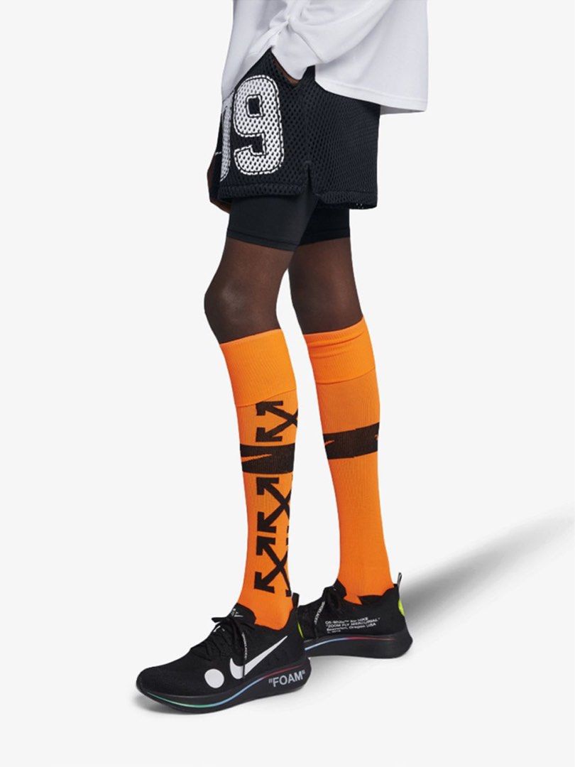 Offwhite x Nike Football Socks BNWT Men s Fashion Watches Accessories Socks on Carousell