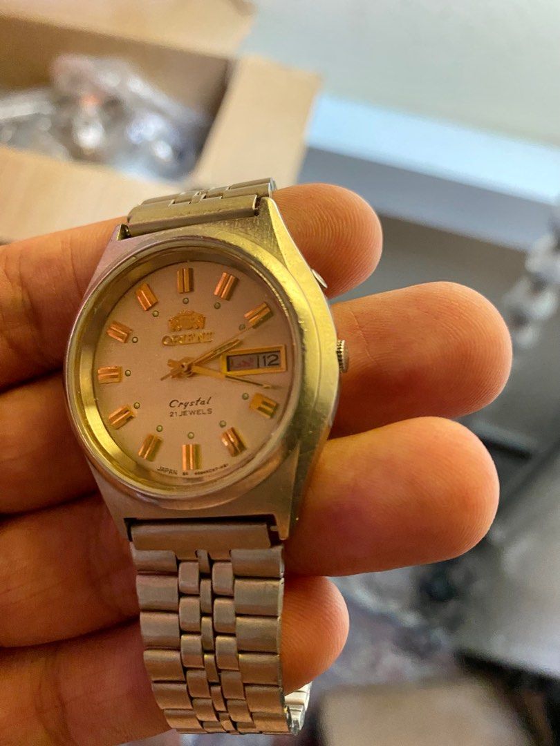 Orient watch crystal cheap 21 jewels gold price