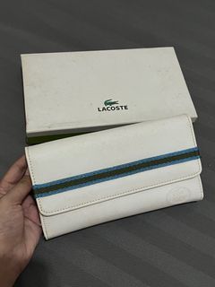 Original Lacoste leather tri fold wallet