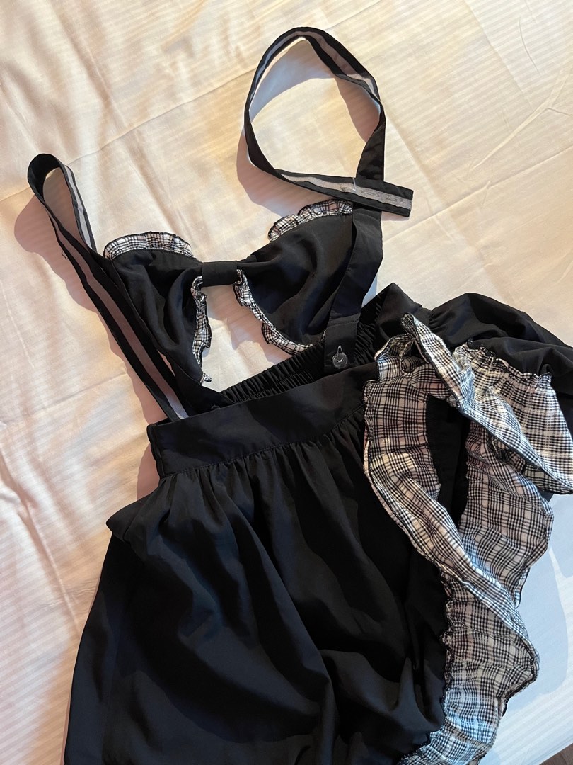 Overall short sales skirt