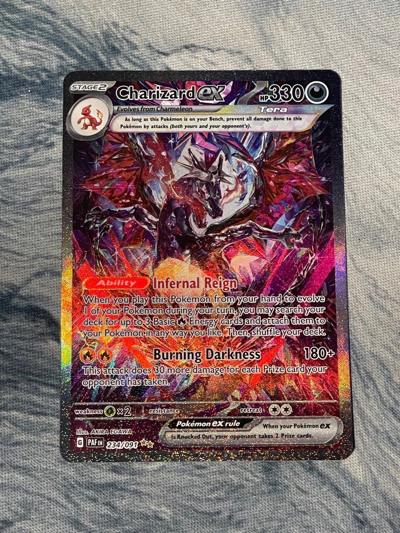 Paldean Fates Charizard SIR, Hobbies & Toys, Toys & Games on Carousell