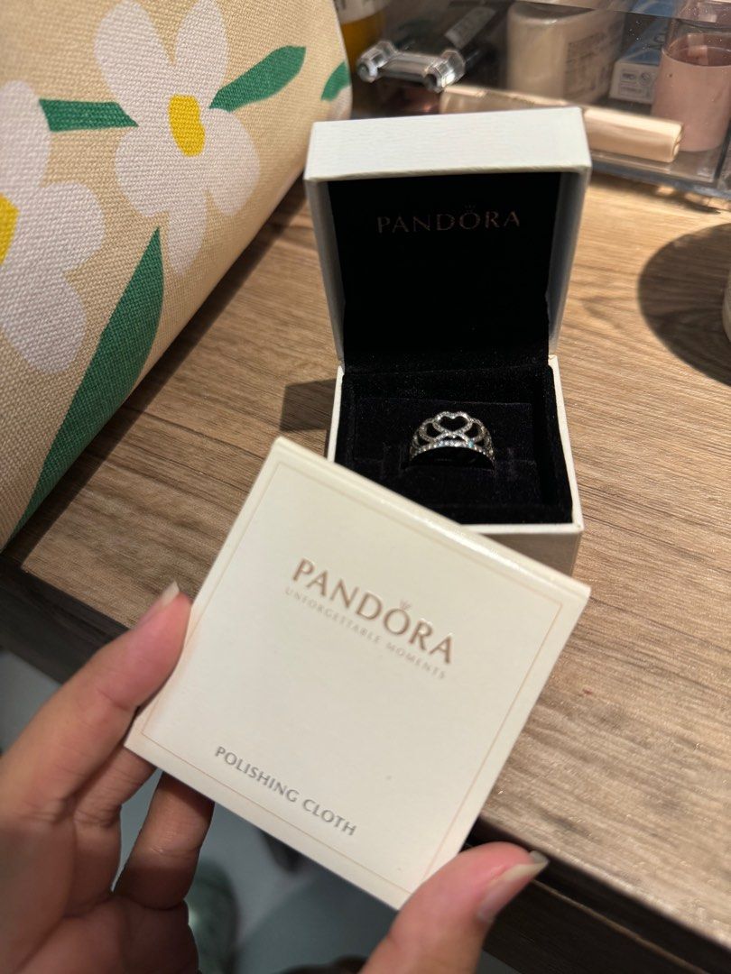 Pandora heart store tiara ring