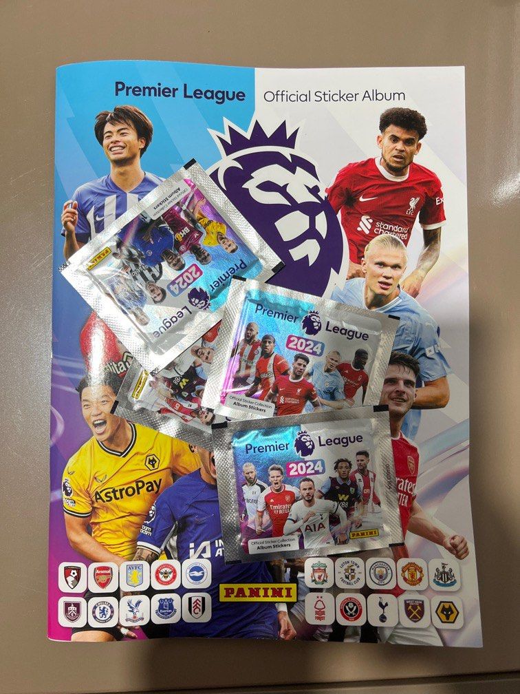Panini premier league official sticker album 2024 softcover, Hobbies