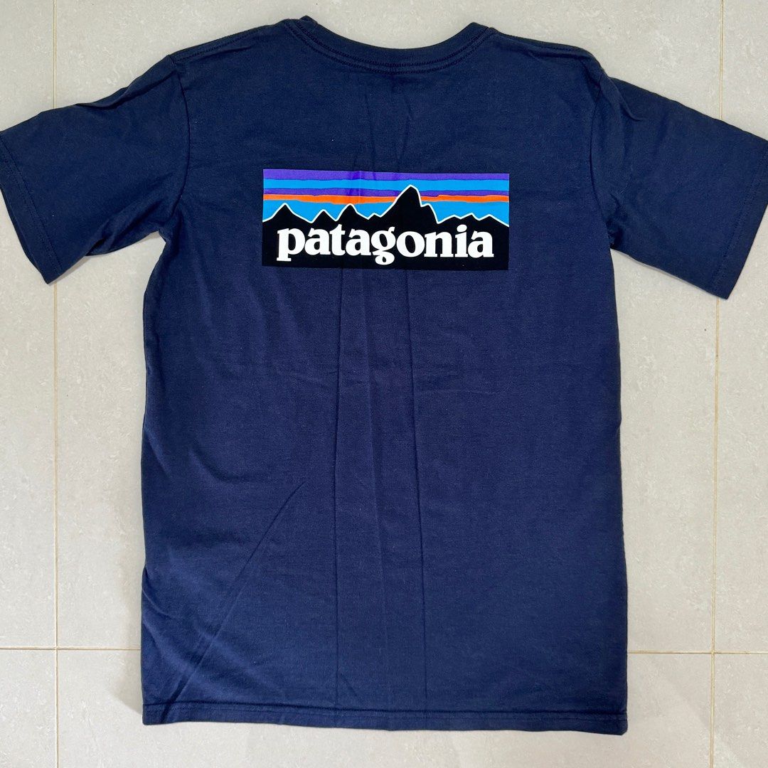 Patagonia Kids Cotton Classic Logo T Shirt Men s Fashion Tops